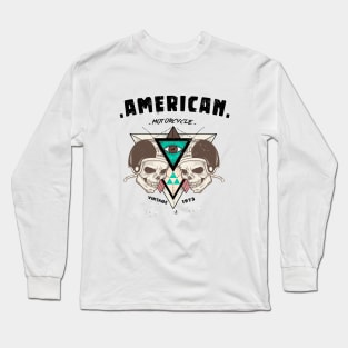 AMERICAN MOTORCYCLE VINTAGE 1973 Long Sleeve T-Shirt